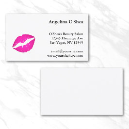 Hot Pink Kiss Visitenkarte