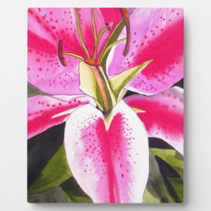 Hot Pink Lily Teneriffa Pop Blume Fotoplatte