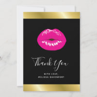 Hot Pink Lips Glamour Girl Danke