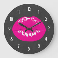 Hot Pink Lips Glamour Illustration