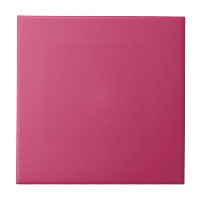 Hot Pink Matches Fraktal Muster 1: Keramik Tile Fliese (Vorderseite)