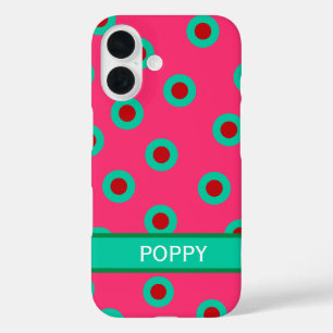 Hot Pink Maximal iPhone 16 Hülle