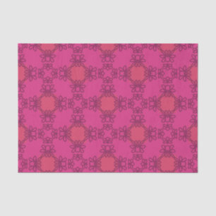 Hot Pink Maximalist Floral Bold Retro Chic Seidenpapier