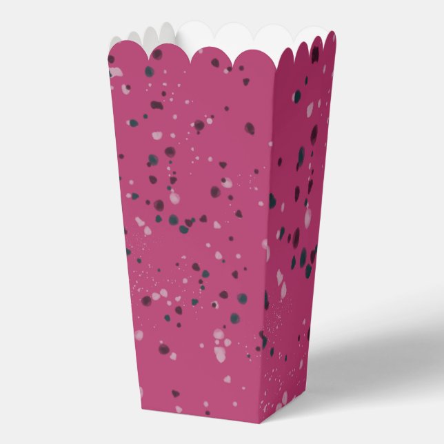 Hot Pink mit Confetti Geschenkschachtel (Rückseite)