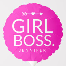 Hot Pink Modern Girl Boss