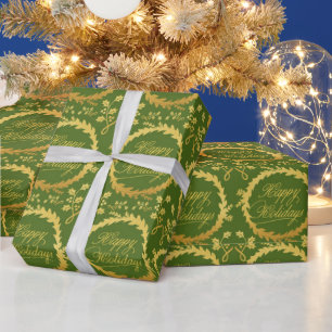 Hot Pink Modern Groovy Weihnachten Geschenkpapier