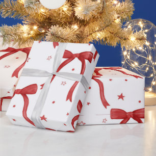 Hot Pink Modern Groovy Weihnachten Geschenkpapier