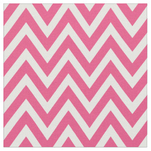 Hot Pink Moderne Zickzack Streifen Stoff