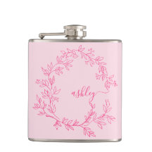 Hot Pink Monogram Girl's Junggeselinnen-Abschied