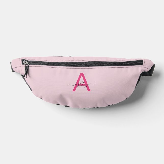 Hot Pink Monogram Name Girl's Script Bauchtasche (Ablage )