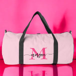 Hot Pink Monogram Name Girl's Script Sports Duffle Bag<br><div class="desc">Erhöhen Sie Ihr Spiel mit unserem Hot Pink Monogram Name Girl's Script Sports Duffle Bag! Mit einem lebhaften, heißen rosa Design ist diese Tasche personalisiert mit Ihrem Namen in einem eleganten Script-Schriftart für eine individuelle Touch. Ideal für Sport, Gymnastik oder Reisen, bietet es viel Platz und eine dauerhafte Konstruktion, um...</div>