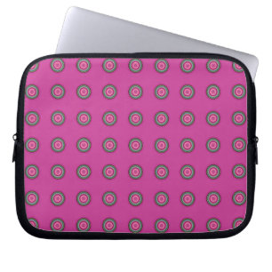 Hot-Pink-Multicolor-Schaltmuster Laptopschutzhülle