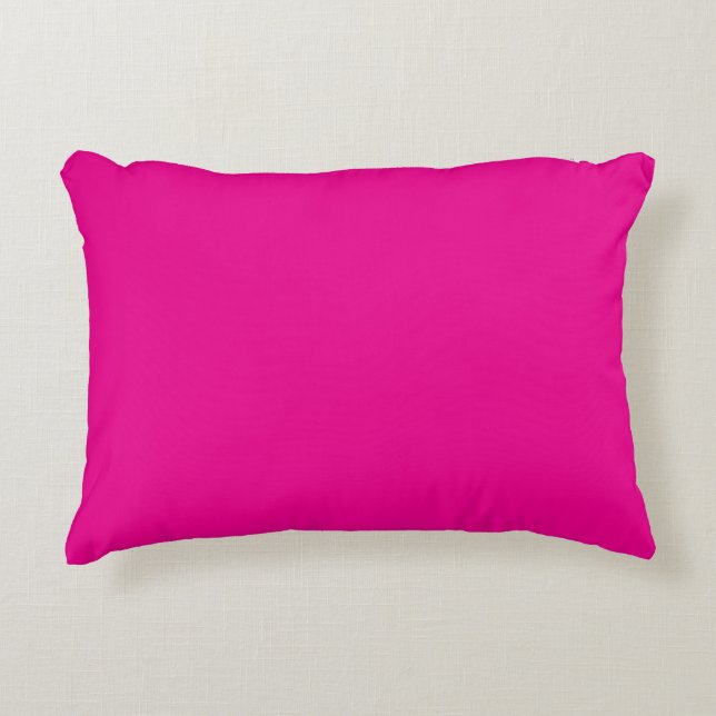 Hot Pink Neon Dekokissen (Vorderseite)
