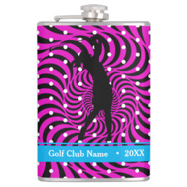 Hot Pink Opti-Dot "Birdie Juice" Flasche Flasche Flachmann