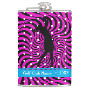 Hot Pink Opti-Dot "Birdie Juice" Flasche Flasche Flachmann