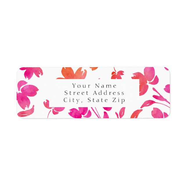 Hot Pink & Orange Blume (Vorne)