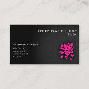 Hot Pink Paintball Visitenkarte