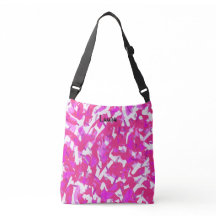 Hot Pink Personalisiert Artists Crossbody Bag