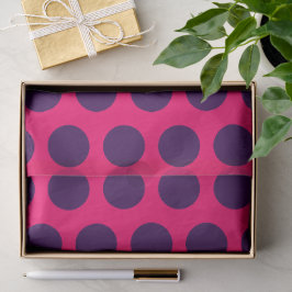 Hot Pink / Polka Dots Lila Brautparty Party Seidenpapier