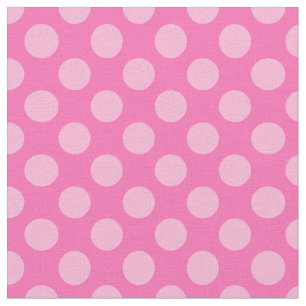 Hot Pink Polka Dots Stoff