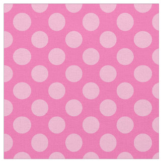 Hot Pink Polka Dots Stoff