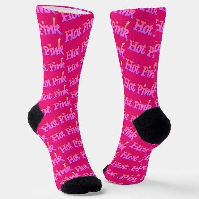 Hot Pink Premium Socken (Gewinkelt)