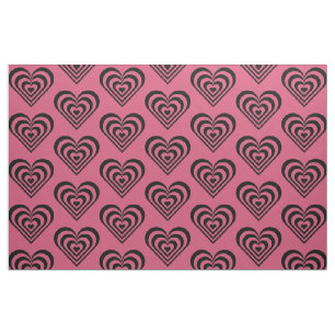 Hot Pink Print Stoff für das Thema Herz