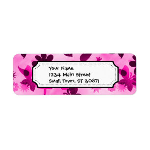 Hot Pink Purple Blumen Vögel Schmetterlinge Blumen