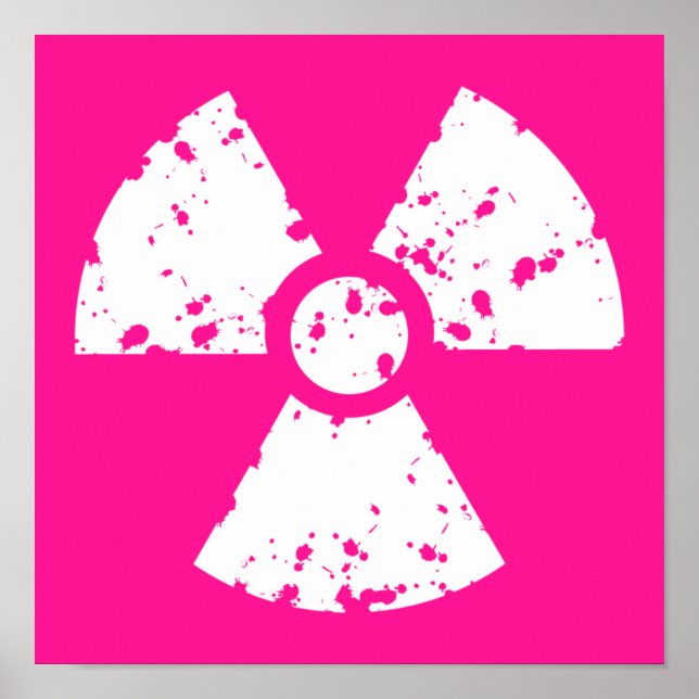 Hot Pink Radioactive Poster (Vorne)