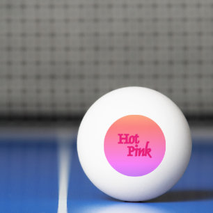 Hot Pink Reverse 3-Sterne Pingpong-Kugel Tischtennisball