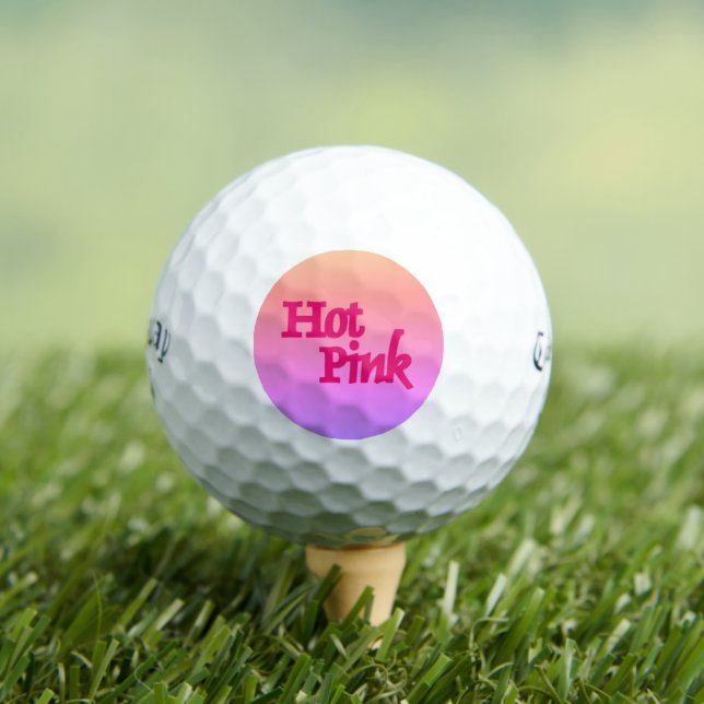 Hot Pink Reverse Callaway Supersoft Golfbälle 12 (Insitu T-Shirt)