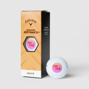 Hot Pink Reverse Callaway Warbird Golf Bälle 3 Ps