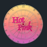 Hot Pink Reverse Dartboard Dartscheibe<br><div class="desc">Hot Pink Dartboards sind für Darts Spieler,  die mit Leidenschaft spielen. Hot Pink stammt aus der Outta Kontrolle Serie und ist Steamy Raimon Originalkunst und Kalligrafie.</div>