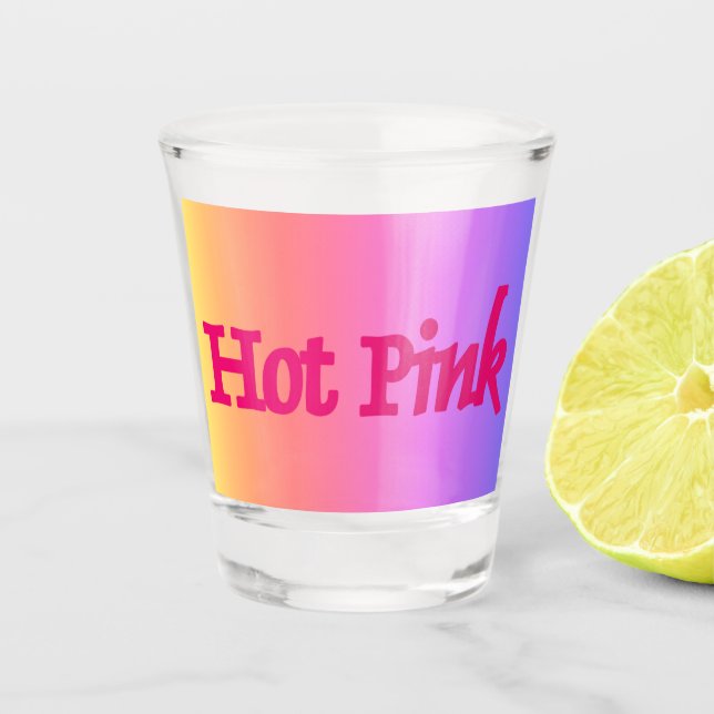 Hot Pink Reverse Shot Glas (Vorderseite)