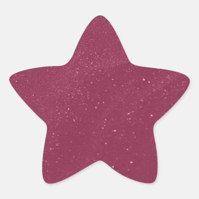 Hot Pink Sand Stern-Aufkleber (Vorderseite)