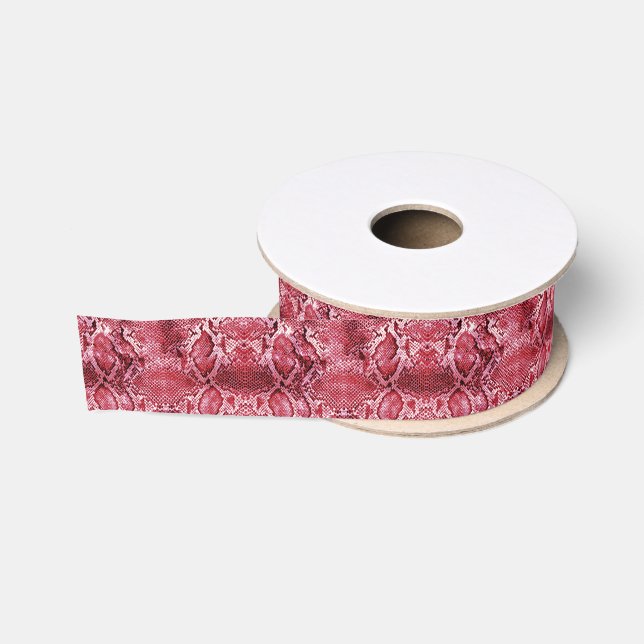 Hot-Pink-Schlange Ripsband (Spule)