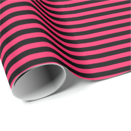 Hot Pink | Schleifpapier für schwarze Streifen Geschenkpapier