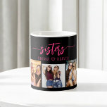 Hot Pink Sisters 3 Foto Collage Keepake Geschenk Kaffeetasse<br><div class="desc">Feiern Sie die Schwesternschaft mit den heißen rosa Schwestern 3 Foto Collage Keepake Geschenk Kaffee Tasse. Diese lebendige Tasse besticht durch eine atemberaubende Collage aus drei hochgeschätzten Fotos, in denen besondere Momente mit Ihren Schwestern vereint werden. Das warme rosa Design sorgt für eine lustige und stilvolle Touch und macht sie...</div>