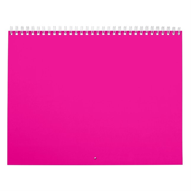 Hot Pink Solid Color Background | Vibrant Design Kalender (Titelbild)