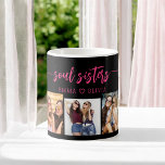 Hot Pink Soul Sisters 3 Foto Collage Keepake Kaffeetasse<br><div class="desc">Feiern Sie die Schwesternschaft mit den heißen rosa Schwestern 3 Foto Collage Keepake Geschenk Kaffee Tasse. Diese lebendige Tasse besticht durch eine atemberaubende Collage aus drei hochgeschätzten Fotos, in denen besondere Momente mit Ihren Schwestern vereint werden. Das warme rosa Design sorgt für eine lustige und stilvolle Touch und macht sie...</div>