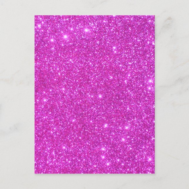 Hot Pink Sparkle Glittery CricketDiane Art Postkarte (Vorderseite)