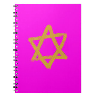 Hot-Pink-Star des David-Notebooks Notizblock