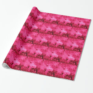 Hot Pink Stars Geschenkpapier