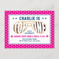 Hot Pink TopOne Fighter Pilot Thema Erster Geburts