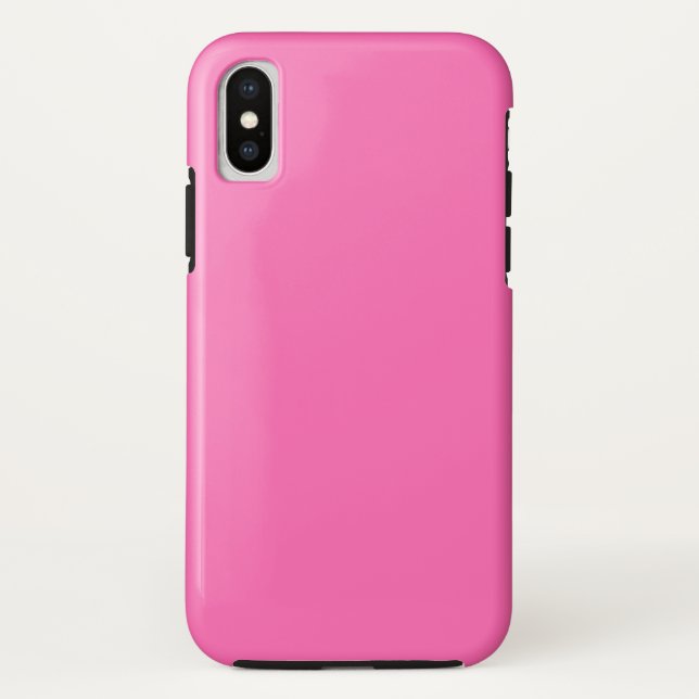 Hot Pink Tough iPhone XS Fall Case-Mate iPhone Hülle (Rückseite)
