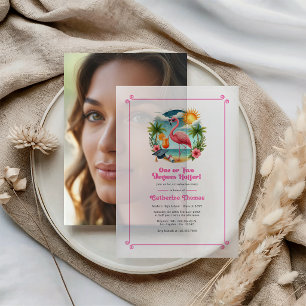 Hot-Pink Tropical Flamingo Graduation Party
