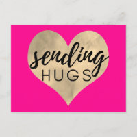 Hot Pink und Gold Heart sendende Schläger