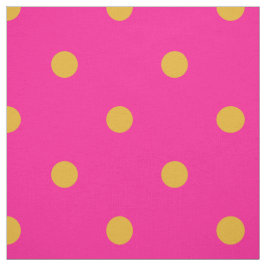 Hot Pink und Marigold Orange Polka Dot Stoff