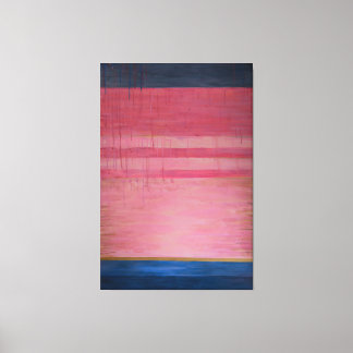 Hot Pink und Navy Abstrakt 2 - Canvas Print Leinwanddruck
