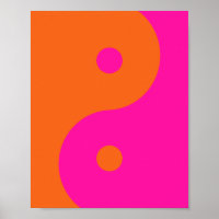 Hot Pink und Orange Yang